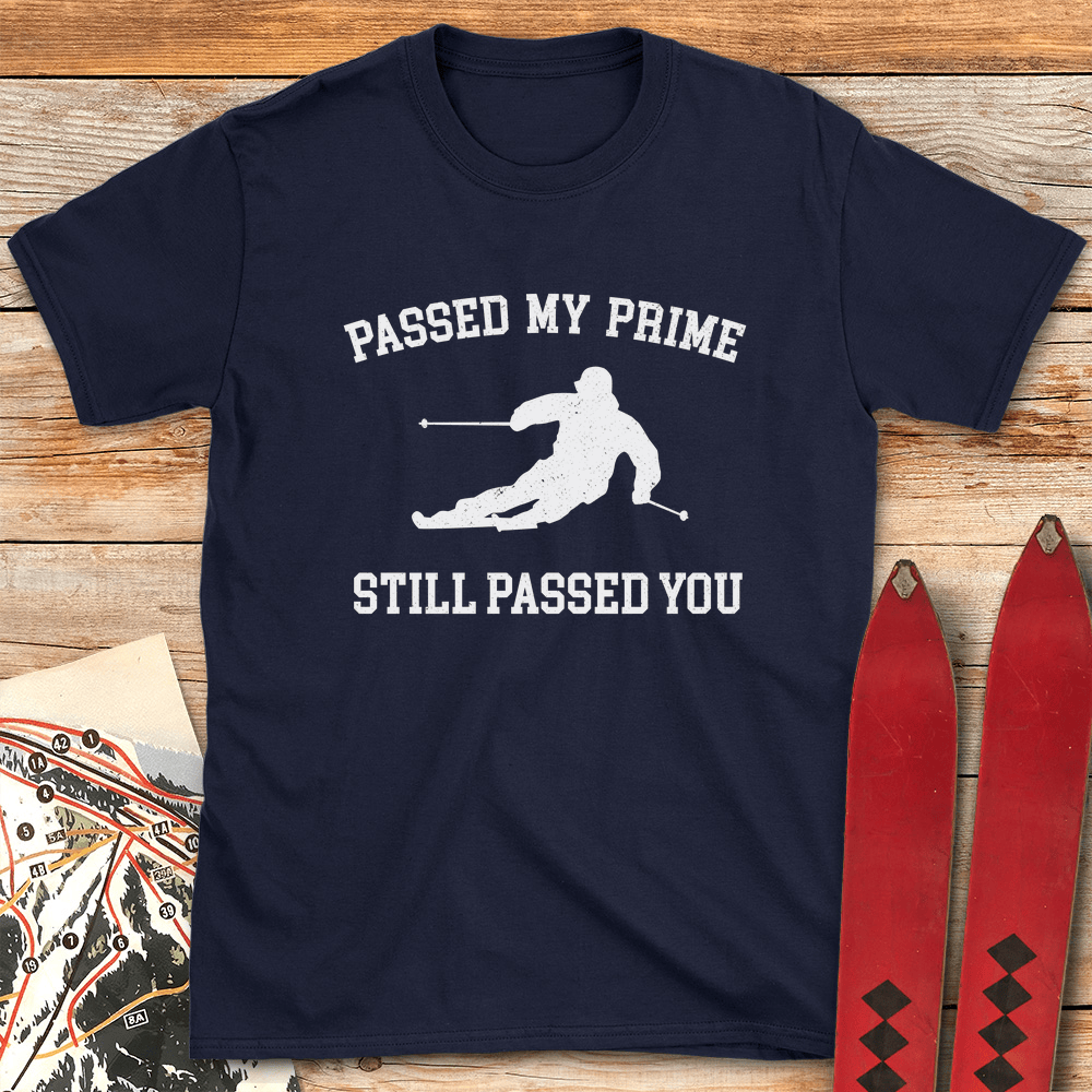 Passed My Prime Ski T Shirt Gift For Skier