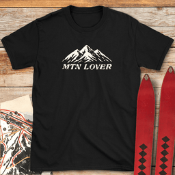 Mtn Lover T Shirt Gift For Skier