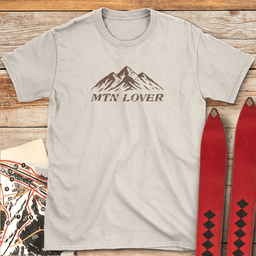 Mtn Lover T Shirt Gift For Skier