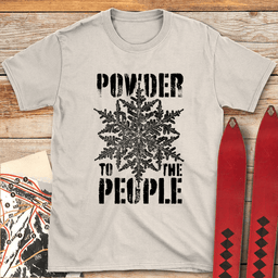 Powder People T Shirt Gift For Skier