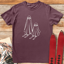 Ghost Skis T Shirt Gift For Skier