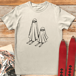 Ghost Skis T Shirt Gift For Skier