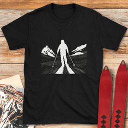 Long Shadow T Shirt Gift For Skier