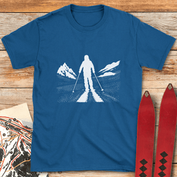 Long Shadow T Shirt Gift For Skier