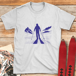 Long Shadow T Shirt Gift For Skier