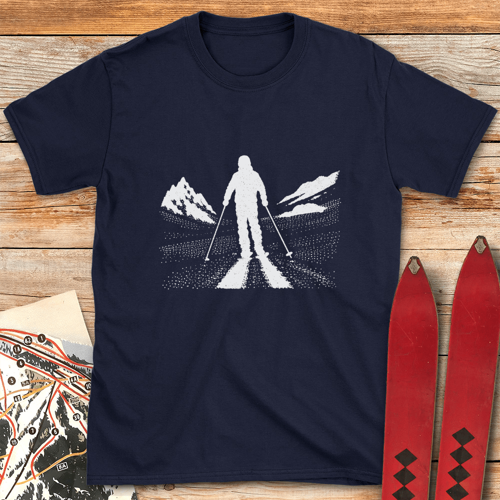 Long Shadow T Shirt Gift For Skier