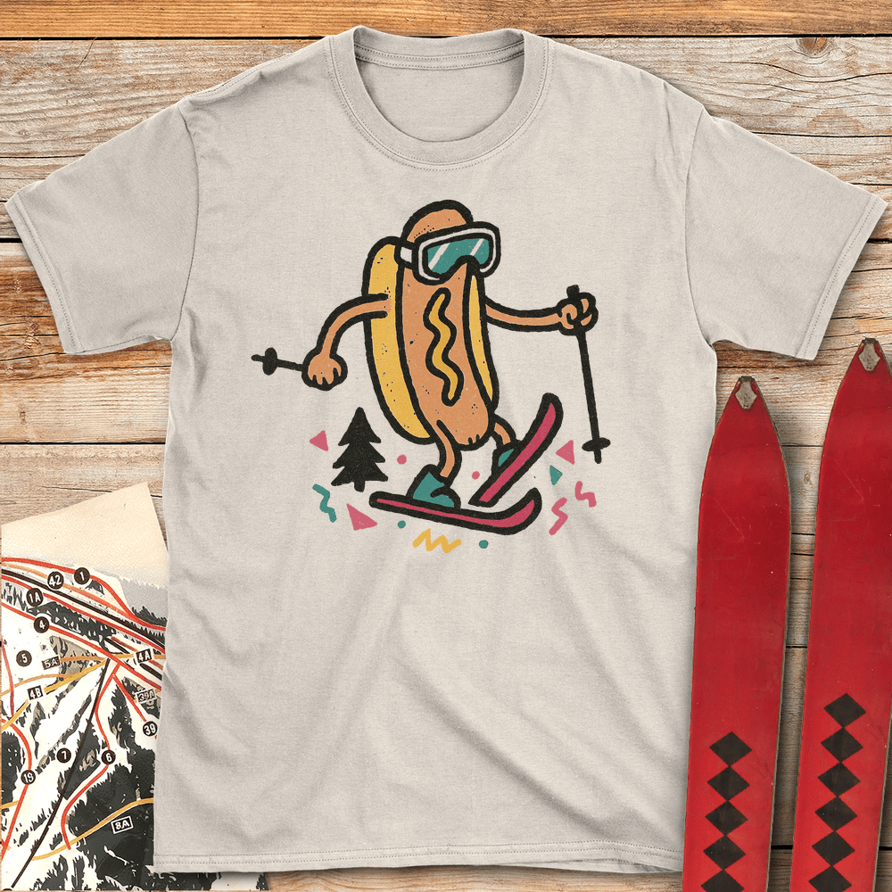 Hot Doggin T Shirt Gift For Skier