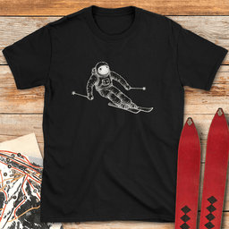 Galactic Skier T Shirt Gift For Skier