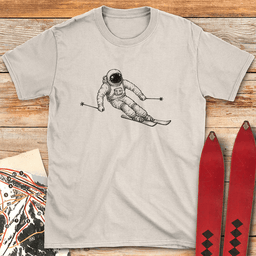 Galactic Skier T Shirt Gift For Skier