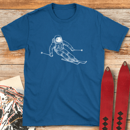 Galactic Skier T Shirt Gift For Skier