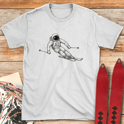Galactic Skier T Shirt Gift For Skier