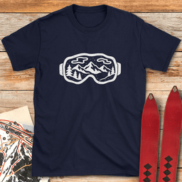 Groovy Goggles T Shirt Gift For Skier
