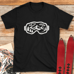Groovy Goggles T Shirt Gift For Skier