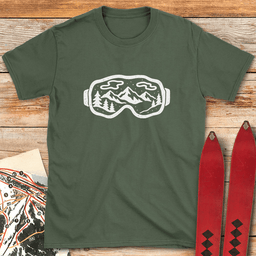 Groovy Goggles T Shirt Gift For Skier