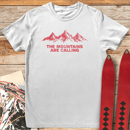 Mountain Call T Shirt Gift For Skier