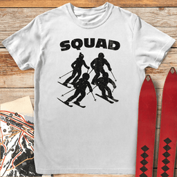 Family Squad T Shirt Gift For Skier