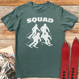 Family Squad T Shirt Gift For Skier
