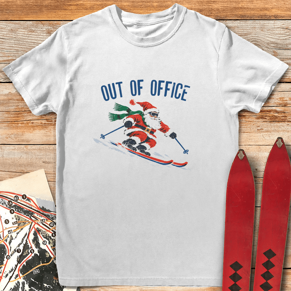 Nick Out Of Office T Shirt Gift For Skier