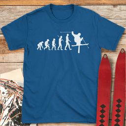Evolution Of Man Ski T Shirt Gift For Skier