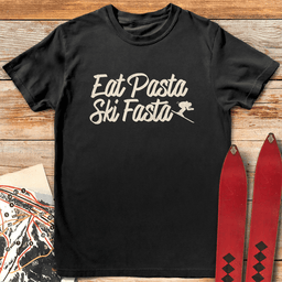 Eat Pasta Ski Fasta T Shirt Gift For Skier