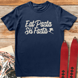 Eat Pasta Ski Fasta T Shirt Gift For Skier