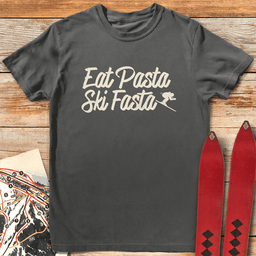 Eat Pasta Ski Fasta T Shirt Gift For Skier
