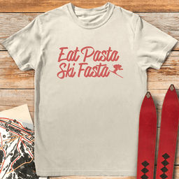 Eat Pasta Ski Fasta T Shirt Gift For Skier
