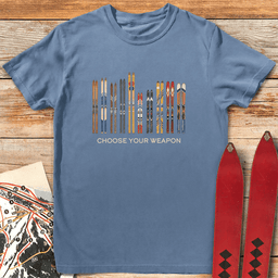 Choose Your Weapon T Shirt Gift For Skier