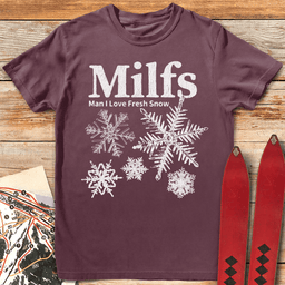 Fresh Snow T Shirt Gift For Skier
