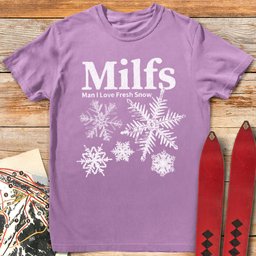 Fresh Snow T Shirt Gift For Skier