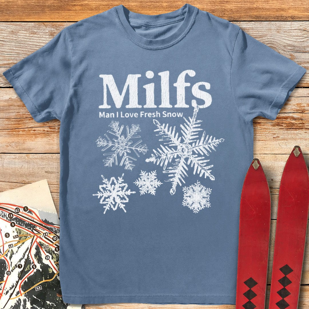 Fresh Snow T Shirt Gift For Skier