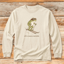 Kerfuffle Ski Frog T Shirt Gift For Skier