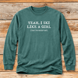 Like A Girl T Shirt Gift For Skier