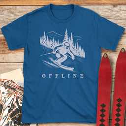 Offline T Shirt Gift For Skier