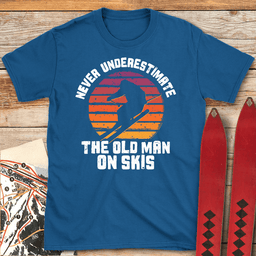 Old Man Shreds T Shirt Gift For Skier