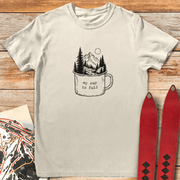 Full Cup T Shirt Gift For Skier