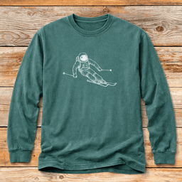 Galactic Skier T Shirt Gift For Skier