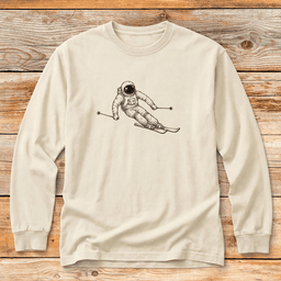 Galactic Skier T Shirt Gift For Skier