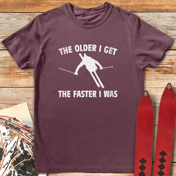 Fast Memories Ski T Shirt Gift For Skier