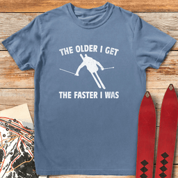 Fast Memories Ski T Shirt Gift For Skier