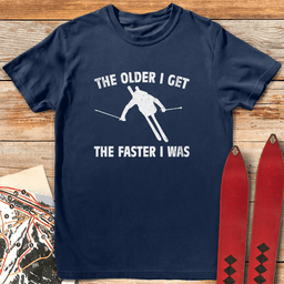 Fast Memories Ski T Shirt Gift For Skier