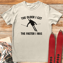 Fast Memories Ski T Shirt Gift For Skier