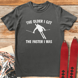 Fast Memories Ski T Shirt Gift For Skier