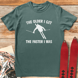 Fast Memories Ski T Shirt Gift For Skier
