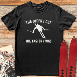 Fast Memories Ski T Shirt Gift For Skier