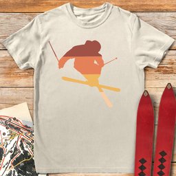 Freeski Sunset T Shirt Gift For Skier