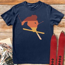 Freeski Sunset T Shirt Gift For Skier
