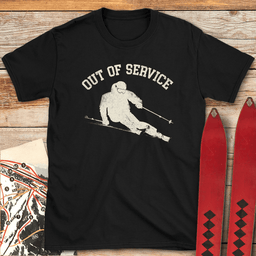 Out Of Service T Shirt Gift For Skier