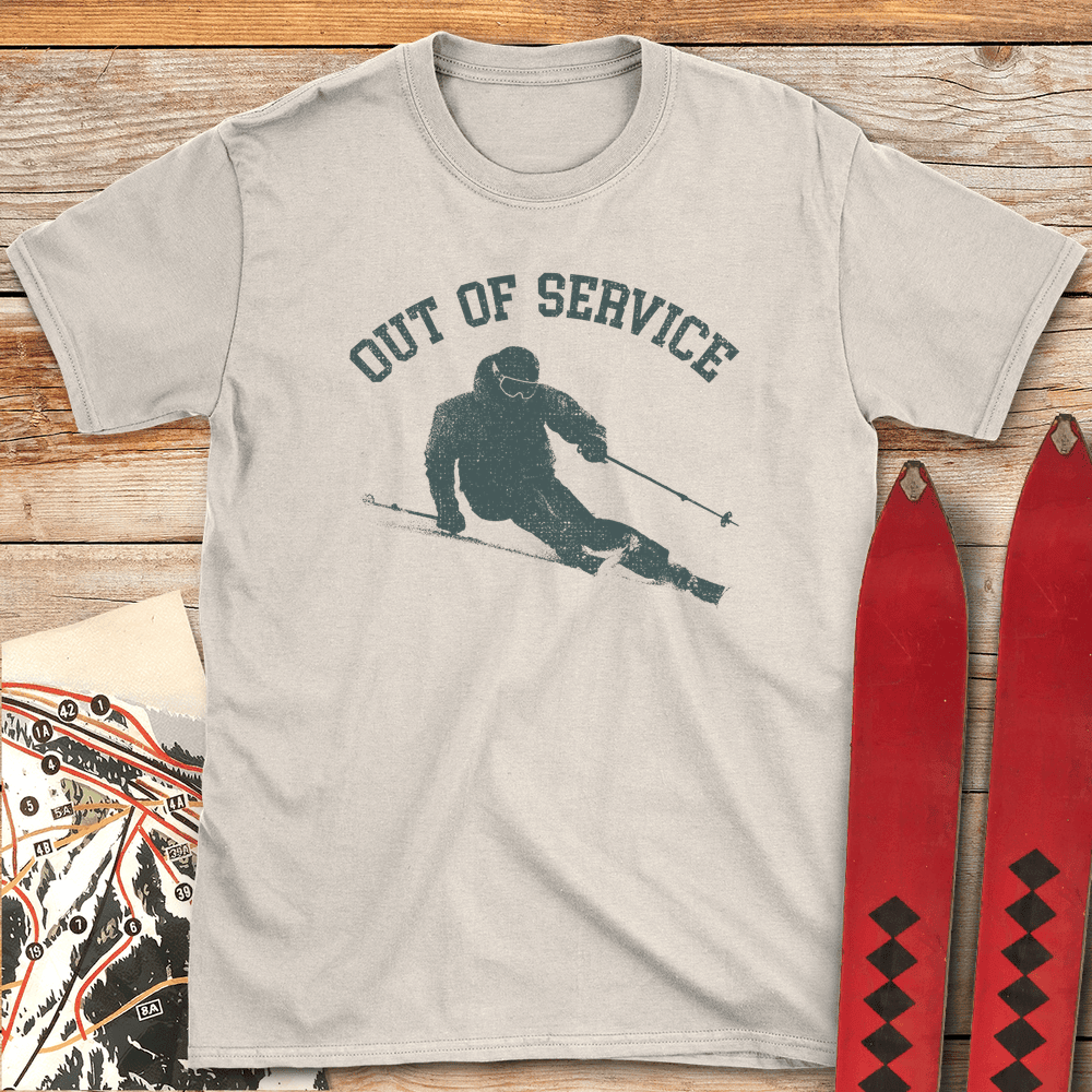Out Of Service T Shirt Gift For Skier