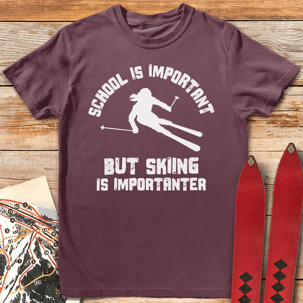 Shreducation T Shirt Gift For Skier